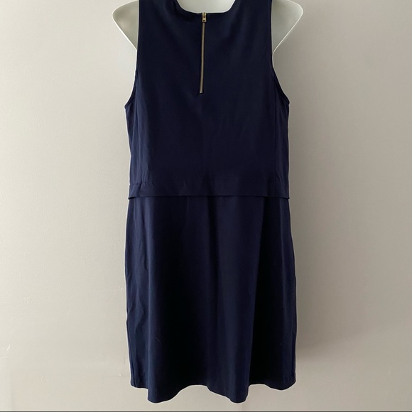 Cynthia Rowley navy blue shift dress dark academia 🫡 - Picture 6 of 7